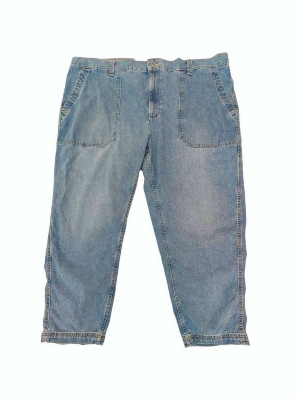 Old Navy High Rise OGC Chino Crop Jeans Size 2X Blue Medium Wash Denim Casual